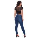 Blusinha Cropped Tule Transparente Fristyle Manga Curta Preto Liso Adulto