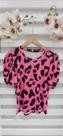 Blusinha de onça com gola