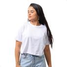 Blusinha Feminina Cropped Manga Curta Lisa Básica Solta Blusinha Feminina Cropped Manga Curta Lisa Básica Solta