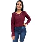 Blusinha Feminina De Frio Manga Longa Social Premium Luxo
