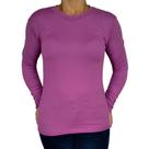 Blusinha Feminina Gola Alta Manga Longa Justa Lisa Canelado Pp ao Plus Size