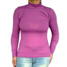 Blusinha Feminina Gola Alta Manga Longa Justa Lisa Canelado Pp ao Plus Size Blusinha Feminina Gola Alta Manga Longa Justa Lisa Canelado Pp ao Plus Size
