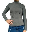 Blusinha Feminina Gola Alta Manga Longa Justa Lisa Suplex Pp ao Plus Size Blusinha Feminina Gola Alta Manga Longa Justa Lisa Suplex Pp ao Plus Size
