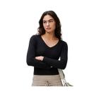Blusinha Hering Feminina Manga Longa 4d8a Preto