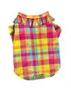 Blusinha Pet Gola Boneca Xadrez Pink para cachorro e gato