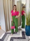 Blusinha rosa em malha com elastano