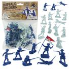 BMC Buffalo Soldiers Avançam em San Juan Hill - 32 Figuras de Soldados