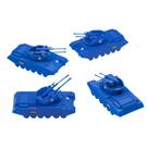 BMC Classic Payton Tanques Antiaéreos - 4 Veículos de Plástico Azul do Exército BMC Classic Payton Tanques Antiaéreos - 4 Veículos de Plástico Azul do Exército