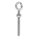 Bn1531 - parafuso com olhal fixo m6 em aco inoxidavel aisi 316 ø 1/4 pol (6 mm) x 54 mm Bn1531 - parafuso com olhal fixo m6 em aco inoxidavel aisi 316 ø 1/4 pol (6 mm) x 54 mm