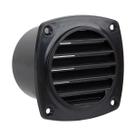 Bn1566 - grade de ventilacao quadrada 6 aletas em termoplastico na cor preta conexao ø 3 pol (74 mm)