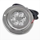 Bn1588 - luminaria subaquatica redonda aco inoxidavel 316 6 leds cor azul 12w 125 lm 10-30 vdc ip68 ø 92,8 mm