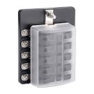 Bn1624 - caixa porta fusiveis 10 vias saidas 30a polo m4, entrada 100a 32vdc polo m5, luz indicadora uso em embarcacoes