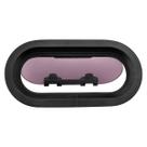 Bn1923 - escotilha (vigia) eliptica aluminio preta visor acrilico 10 mm 14,7 pol (375 mm) x 6,9 pol (175 mm)