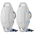 Boat Fenders, pacote com 2 pára-choques Dreizack EVA com cordas, cinza claro