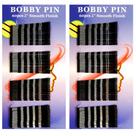 Bobby Pins genéricos pretos de 5 cm para mulheres, meninas e crianças (120 unidades)