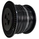 Bobina 50M Cabo Aço 6x7 Revestido PVC Preto 1/8 Academia