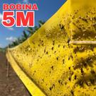 Bobina Armadilha Amarela 5m Captura Insetos Coleagro Cola Adesiva Monitoramento