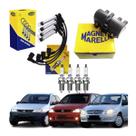 Bobina Cabo Vela Ignição Agile Meriva 1.4 8v Flex 5 Pinos