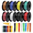Bobina de fio trançado DEKIEVALE 26 AWG de cobre estanhado de silicone
