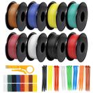 Bobina de fio trançado DEKIEVALE 26 AWG de cobre estanhado de silicone