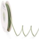 Bobina de fita de veludo Ribbli verde sálvia de 0,3 cm e 23 mm