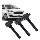 Bobina De Ignição Motor 3cc 1.0 Ford Ka 14/21 Orig Jg 3pçs E3BG12A366CA