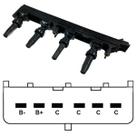 Bobina Ignicao C4 C5 C8 307 407 807 Expert 6 Pino 9656695780 215977164 597087 597092 Sem Modulo