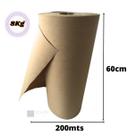 Bobina Papel Pardo Semi Kraft 80Grs 60x200m Presente Envelopamento Mascaramento Pintura Bobina Papel Pardo Semi Kraft 80Grs 60x200m Presente Envelopamento Mascaramento Pintura