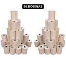 Bobina Térmica 57mm x 15m Branca 48g Kit 56 Rolos para Maquininha PDV ECF Impressão Nítida e Durável