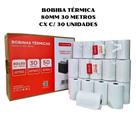 Bobina térmica 80mm x 30 metros cx com 30 unidades tomate