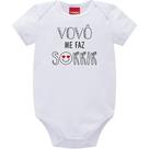 Boby bebê unissex kyly r.110390 - tam. médio - branco com frases
