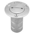 Bocal de Abastecimento Agulheiro Gasolina em Aço Inox 316 38mm com Chave para Barco Lancha