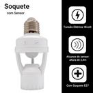 Bocal E27 Com Sensor De Presença para Lâmpada LED