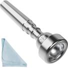 Bocal para trompete Eison 5C Silver com pano de limpeza de caixa