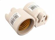 Bocal Soquete Porcelana Mt2303 Decorlux E27 Liso Spot 250v