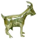 Bode Bronze Escultura Nordeste Cabrito Estatueta Cabra Bicho