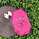Body Alcinha Bebe Menina Roupa Verão Estampado 100% Suedine
