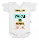 Body Baby Branco Bebê Roupinha Promovido a Papai de Gêmeos