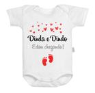 Body Baby Dinda e Dindo Estou Chegando Corações Amor