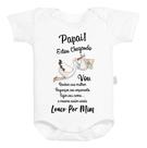 Body Baby Personalizado Surpresa Papai cegonha Com Bebê