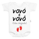 Body Baby Personalizado Vovó E Vovô Estou Chegando Body Baby Personalizado Vovó E Vovô Estou Chegando