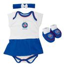 Body Bahia E. C. Bebe + Pantufa + Lacinho Menina Kit Oficial Body Bahia E. C. Bebe + Pantufa + Lacinho Menina Kit Oficial