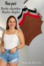 Body Basico Alcinha Alça Fina Suplex Forro Duplo Lisa Basica