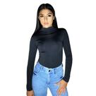Body básico feminino manga longa gola alta 4 estações