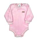 Body Básico Fleece Liso Bodie Peluciado Quentinho Bebê