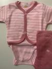 Body Bebê 03 a 06 Meses com Calça e Colete Rosa Aconchego P Body Bebê 03 a 06 Meses com Calça e Colete Rosa Aconchego P