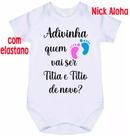 body bebê adivinha quem vai ser titia e titio de novo cód 9760 body bebê adivinha quem vai ser titia e titio de novo cód 9760