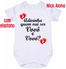 body bebê adivinha quem vai ser vovô e vovó cód 2256