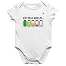 Body Bebê Algodão Bateria Social - Foca na Moda