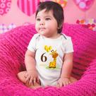 Body Bebê Algodão Bodie Recém nascido Mesversário 6 Meses